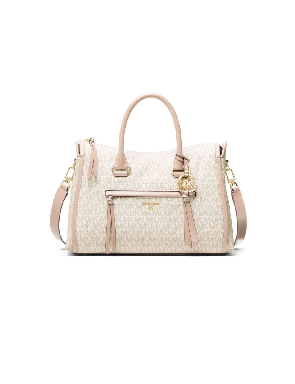 michael kors carine medium logo satchel
