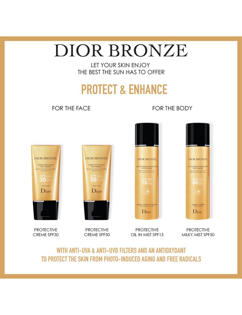 Dior Bronze Beautifying Protective Milky Mist Sublime Glow SPF 50 125ML