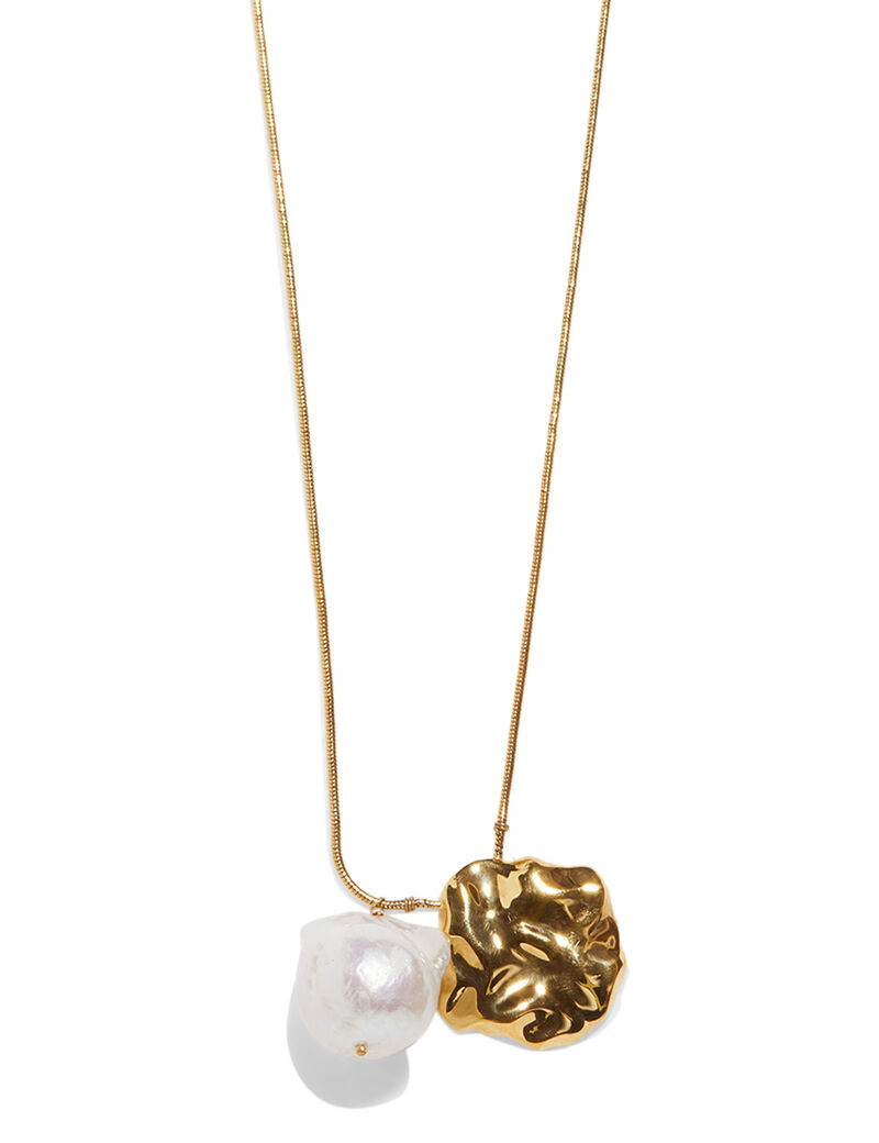 Gold Plated Waves Pearl Pendant Gold Plated Waves Pearl Pendant