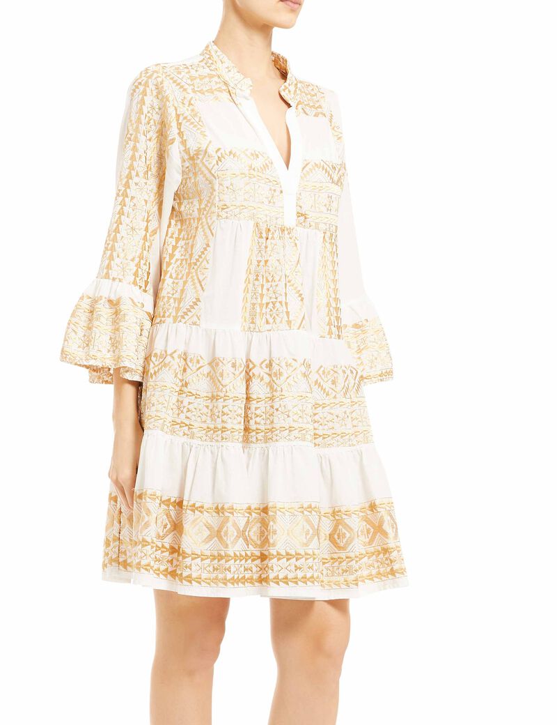 Buy GREEK ARCHAIC KORI - Printed Tiered Dress | Tryano.com