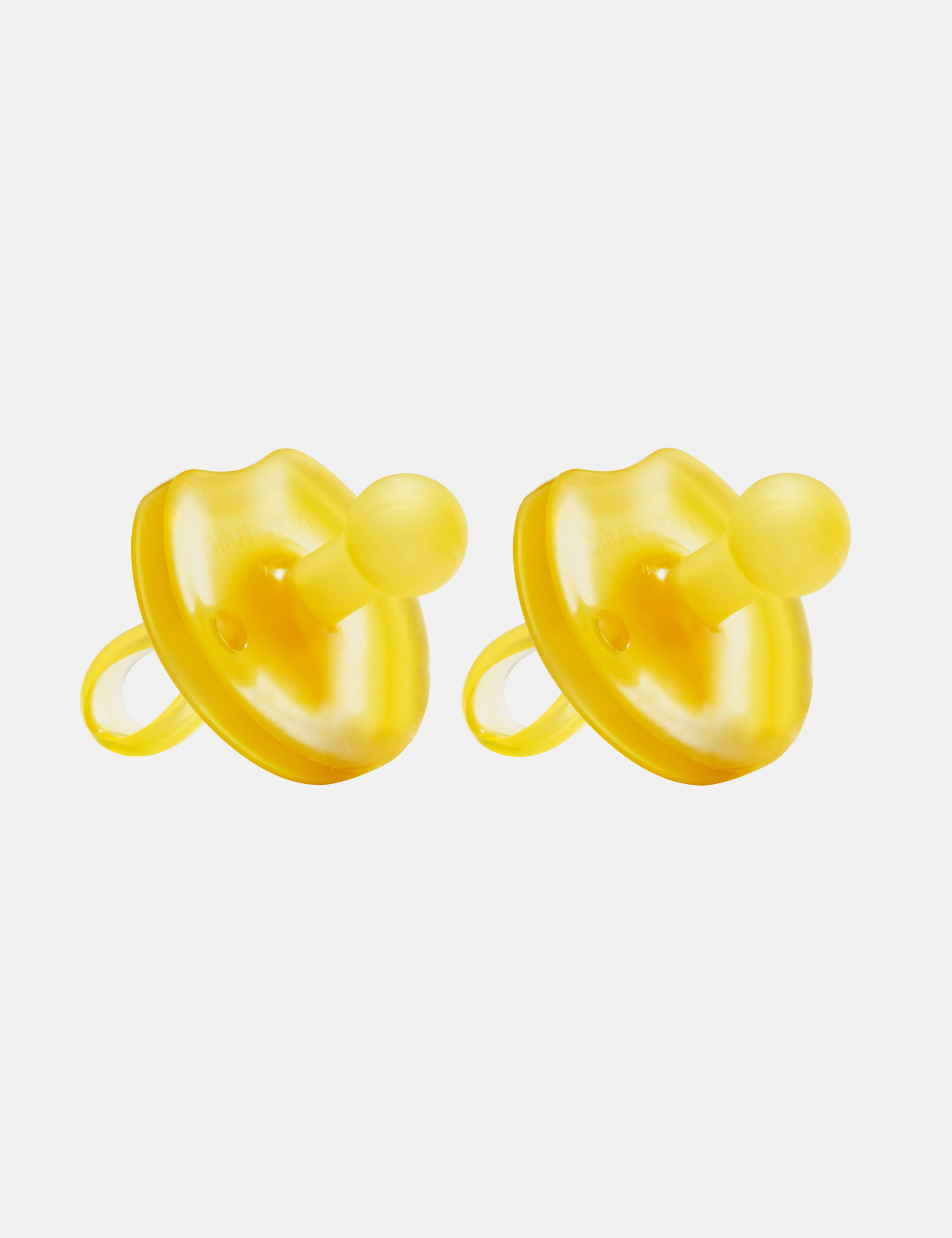 Natural Rubber Pacifier Butterfly Round 2Pack 6 12Months Natursutten