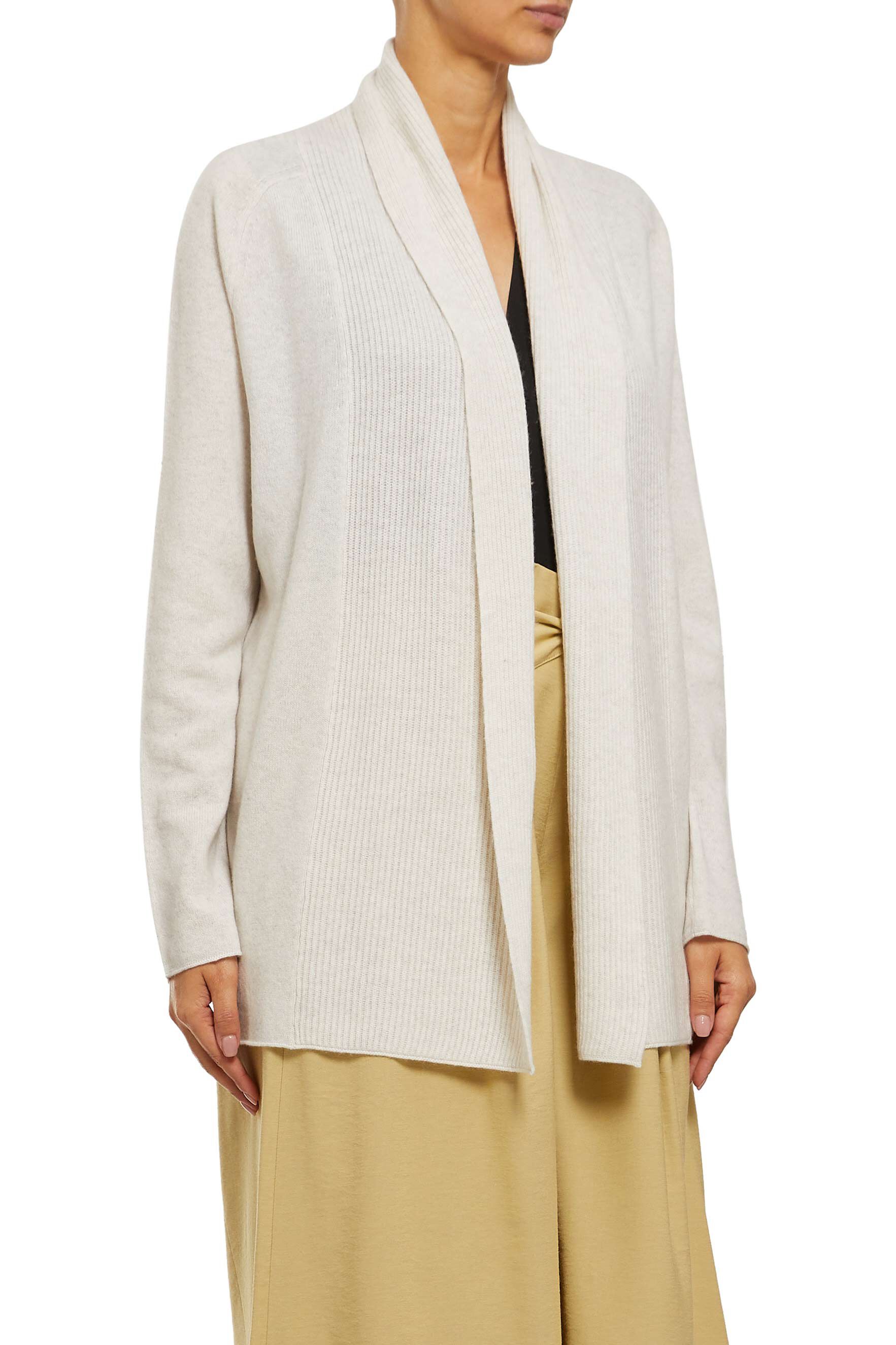 vince mixed gauge cardigan