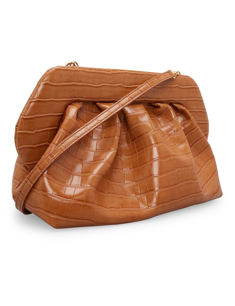 Bios Croco-Embossed Clutch Bag Bios Croco-Embossed Clutch Bag