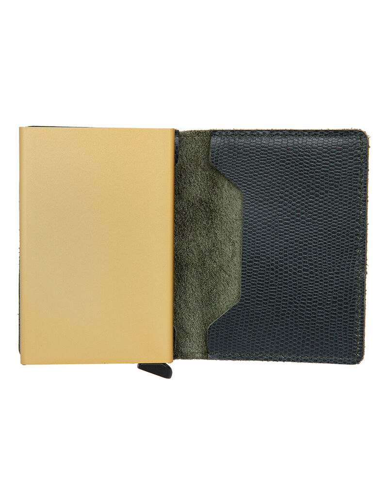 Slimwallet Sra -Green -Gold Slimwallet Sra -Green -Gold