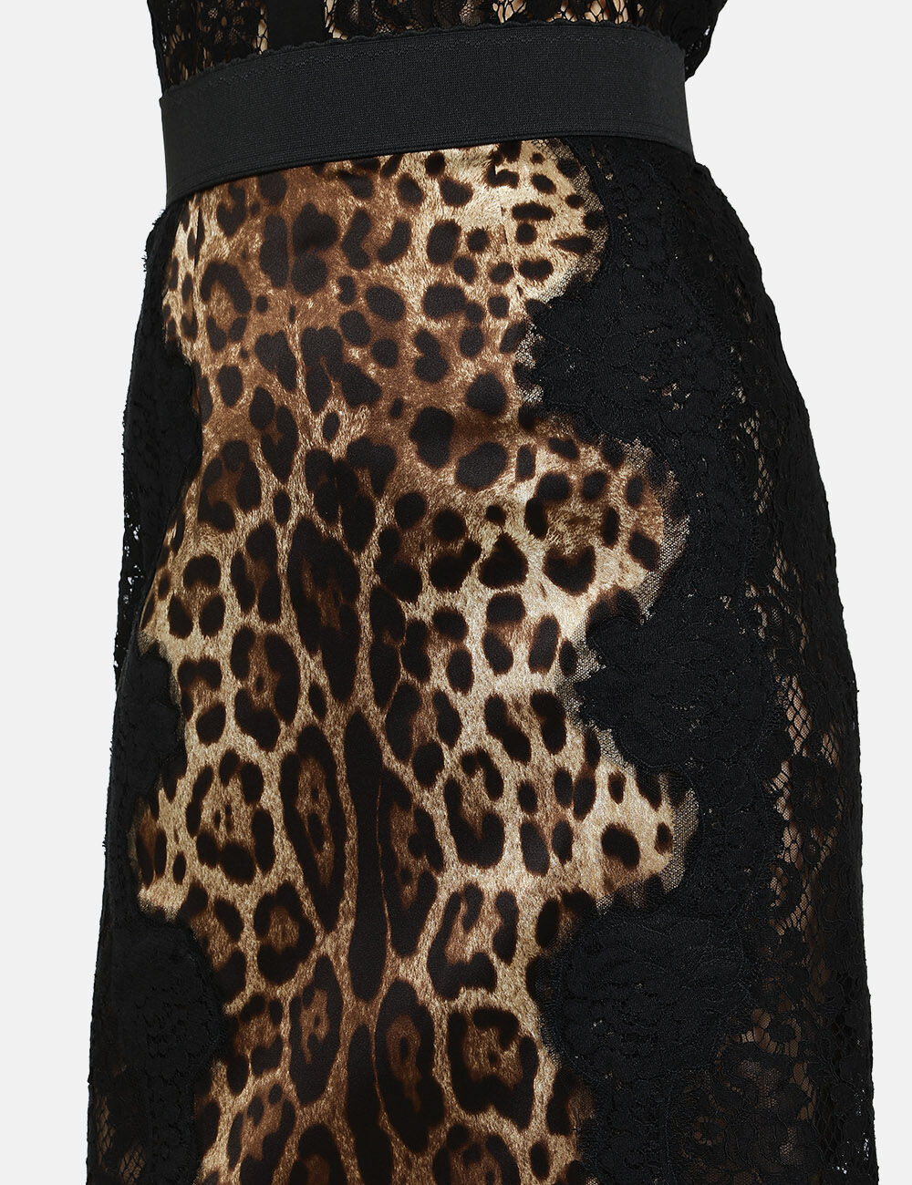 Dolce and gabbana leopard pencil skirt discount