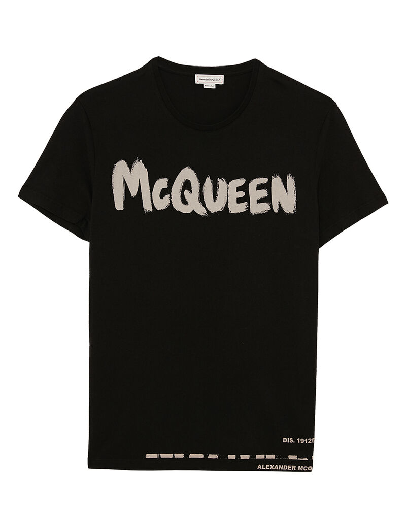 alexander mcqueen graffiti t shirt