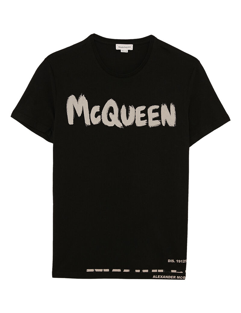 Buy Alexander McQueen - McQueen Graffiti T-Shirt | Tryano.com
