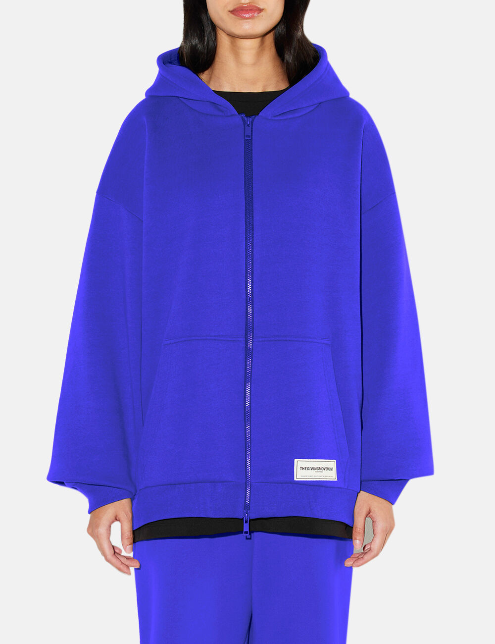 Organic outlet zip hoodie