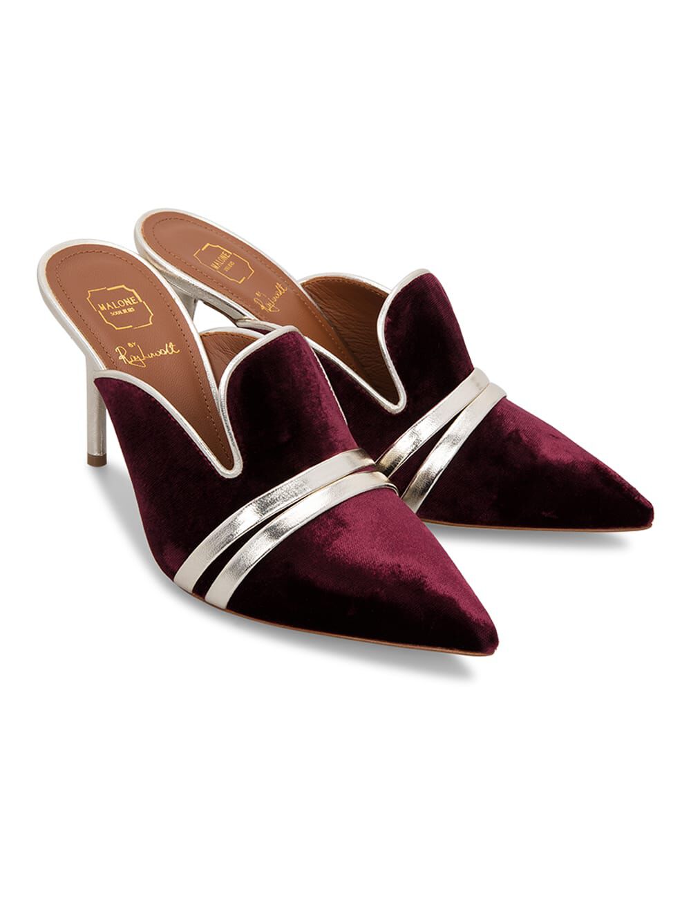 Hayley 85 5 Velvet Mule Burgundy Platino