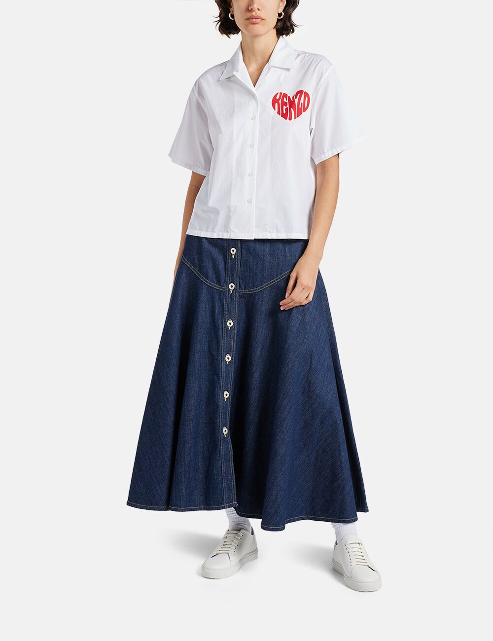 Long outlet skirt blue
