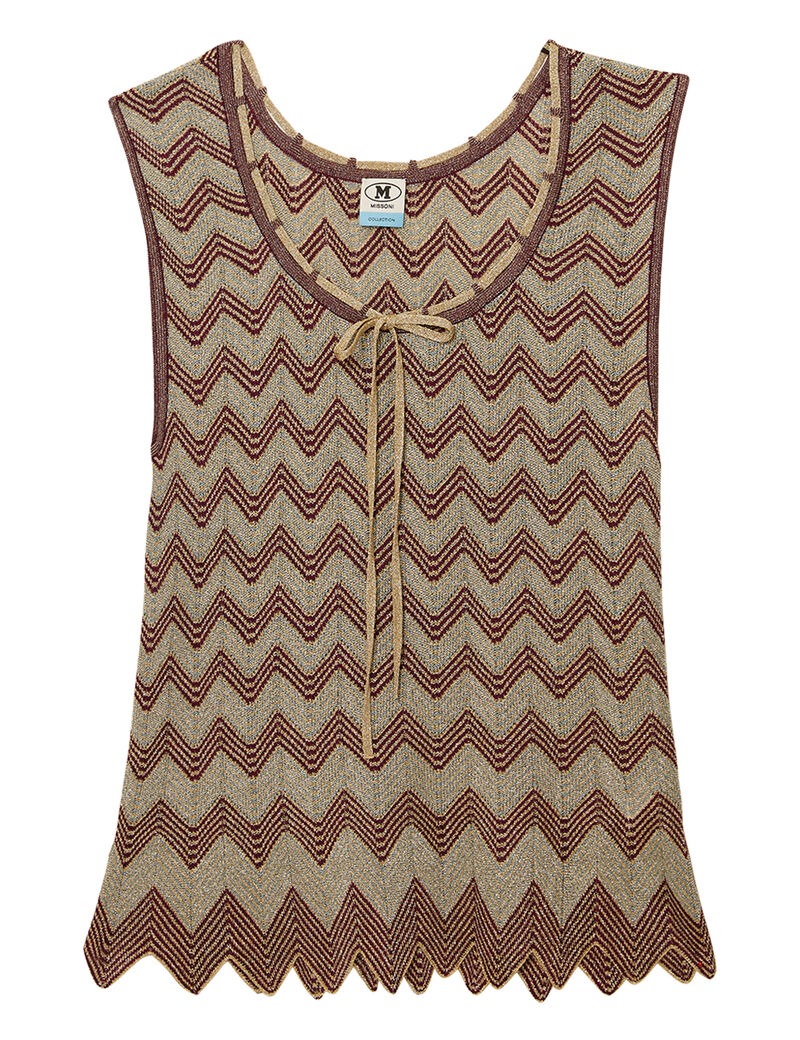 Knitted Zig-Zag Top Knitted Zig-Zag Top
