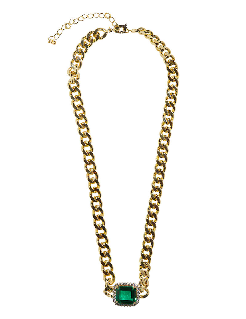 Emerald Stone Necklace Emerald Stone Necklace