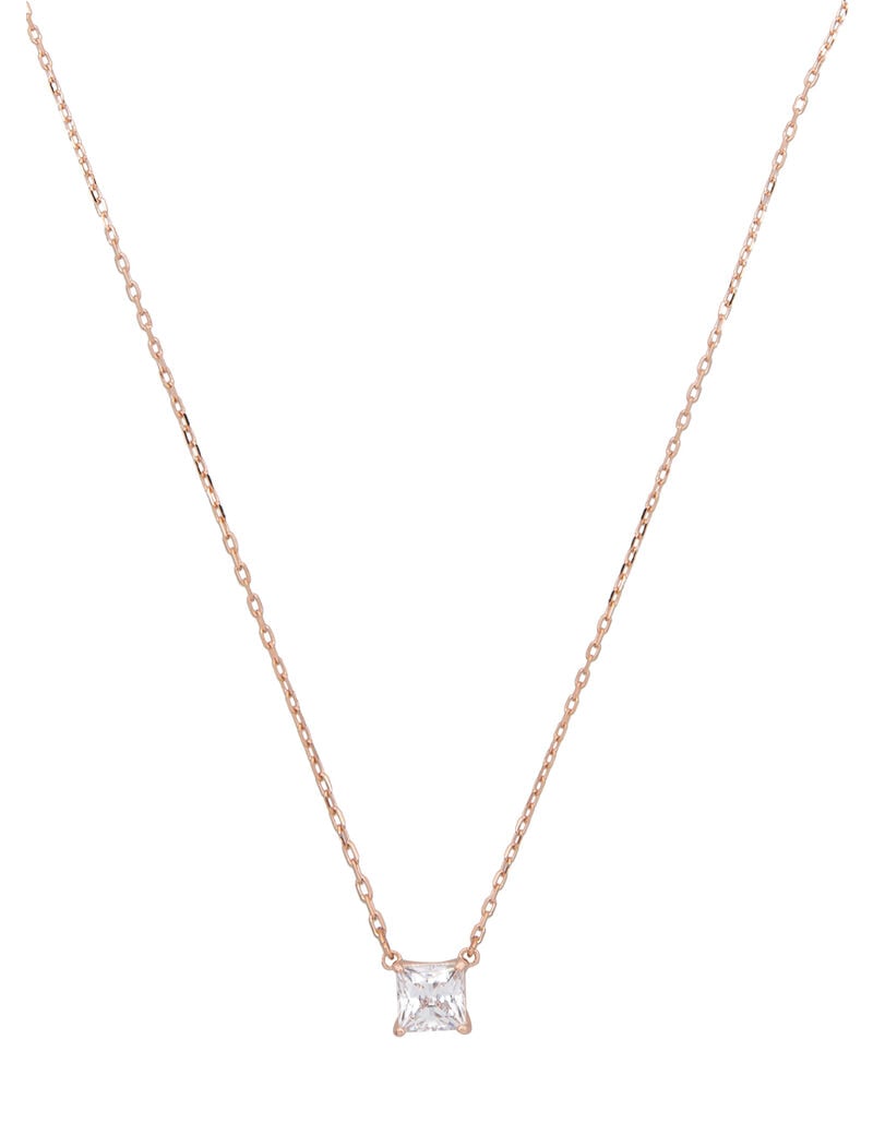 Tryano.com | Shop Sjc Attract Necklace Sq Czwh Ros from Swarovski for ...