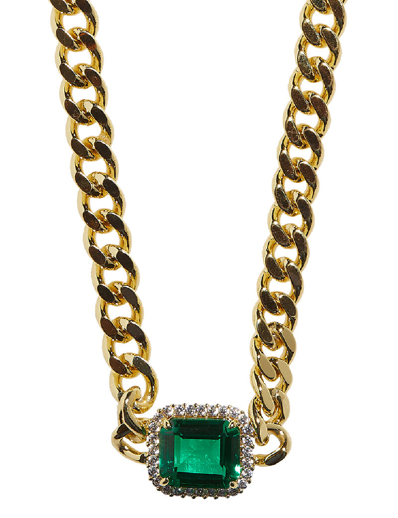 Emerald Stone Necklace Emerald Stone Necklace