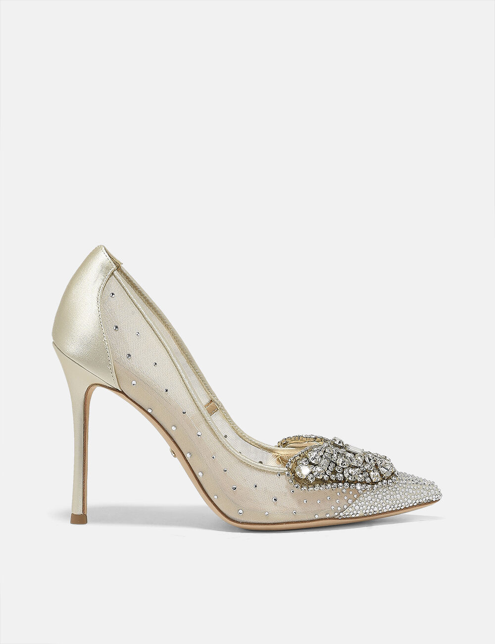 Badgley mischka quintana hot sale mesh embellished pumps