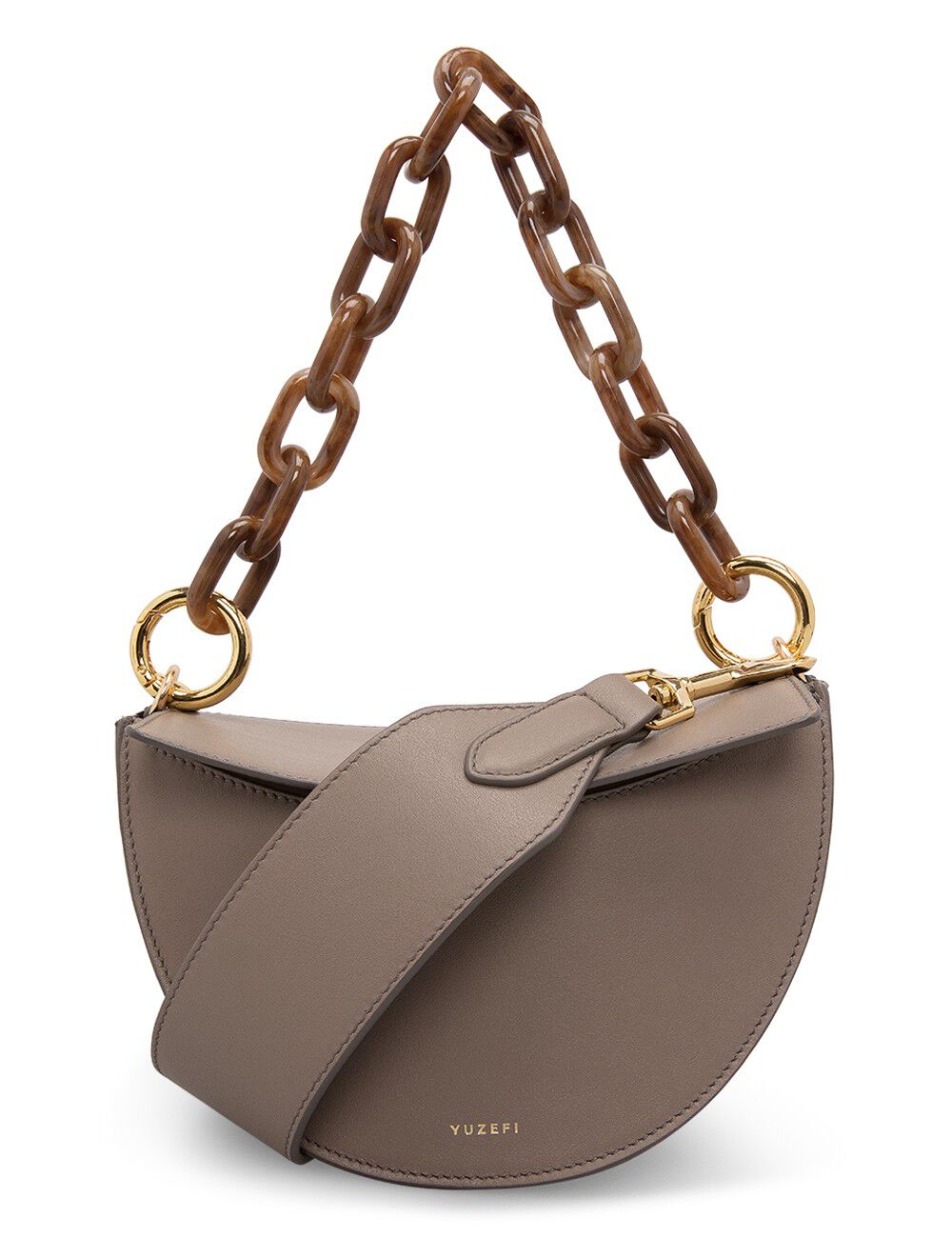 Shop Luxury Online Grey Crossbody Bags from Yuzefi