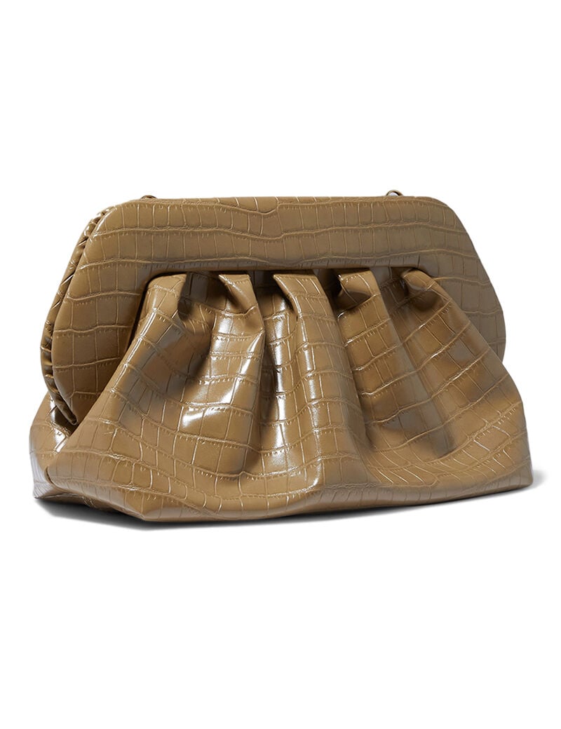 Bios Croc-Embossed Clutch Bag Bios Croc-Embossed Clutch Bag