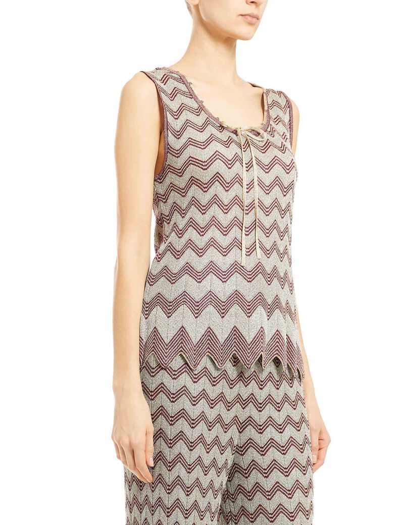 Knitted Zig-Zag Top Knitted Zig-Zag Top