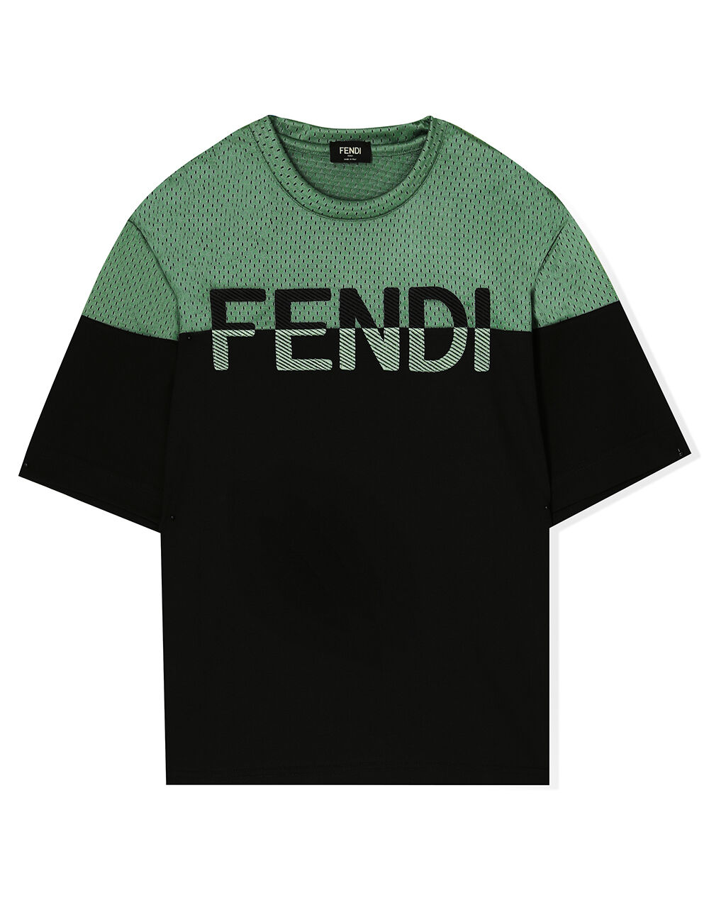 超美品]FENDI Tシャツ メンズ 半袖 ブラック トップス-