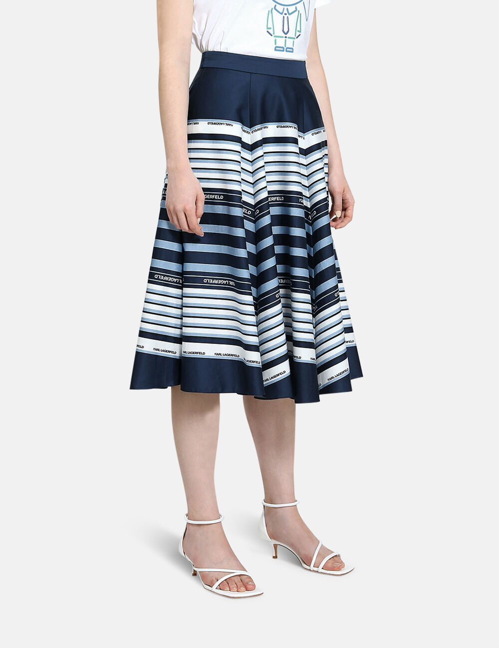 Striped 2025 umbrella skirt