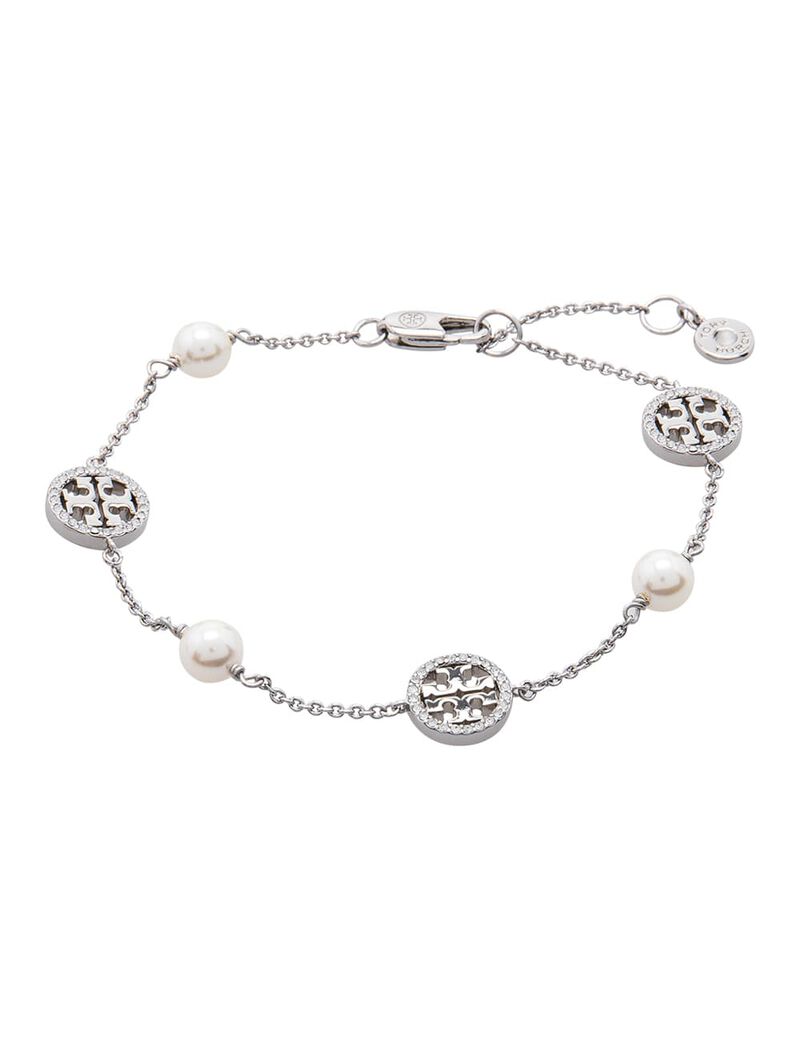  | Shop Crystal Pearl Logo Bracelet for  | Free Delivery