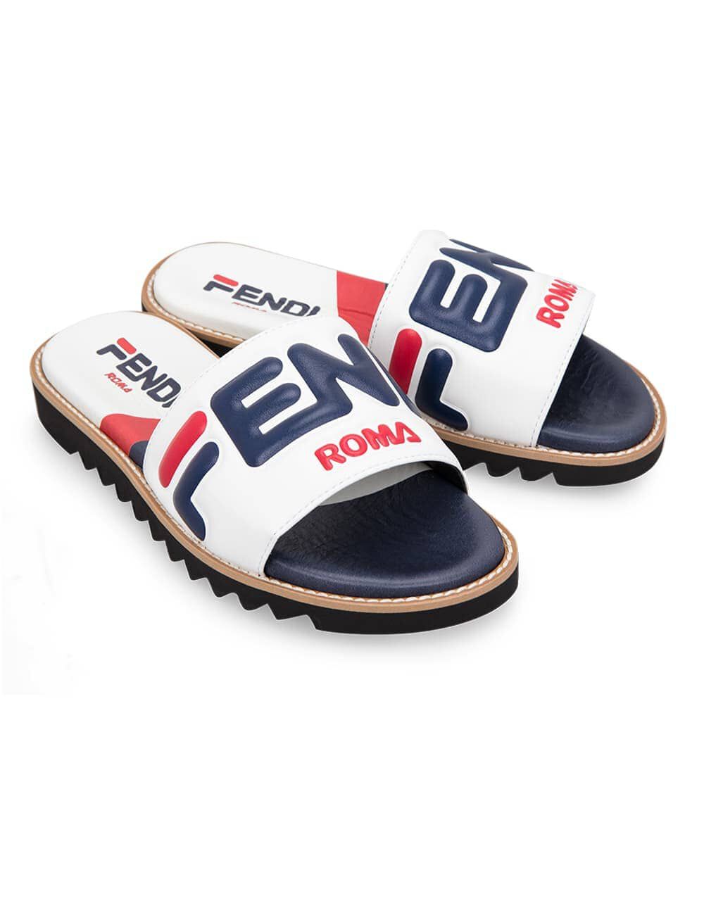 Fendi fila slides best sale