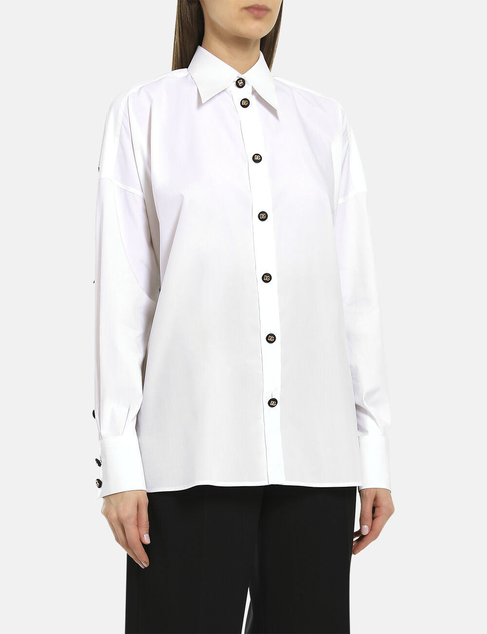 Shop Chiffon Oversized Shirt from Dolce 