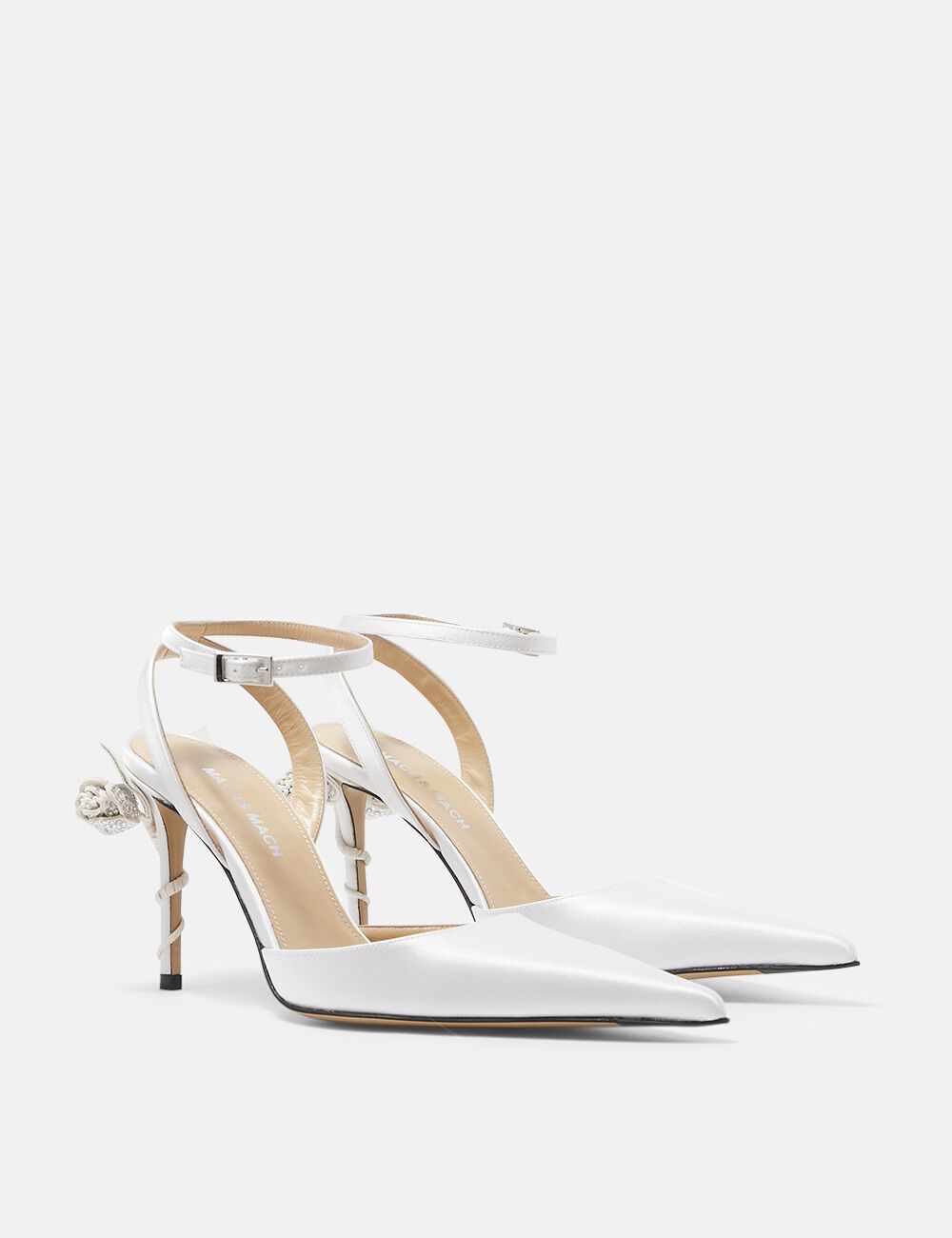 Satin high heels clearance