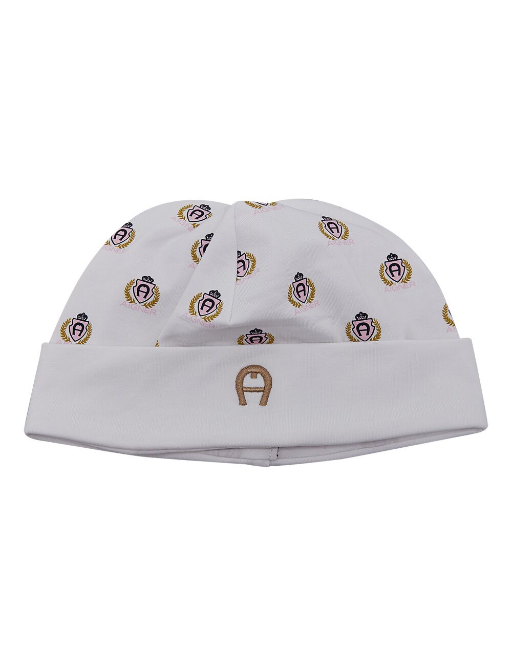 white newborn cap