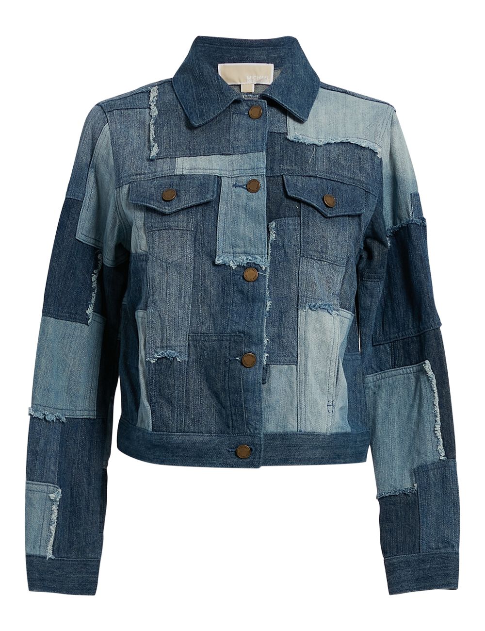 Michael kors patchwork denim jacket 2025