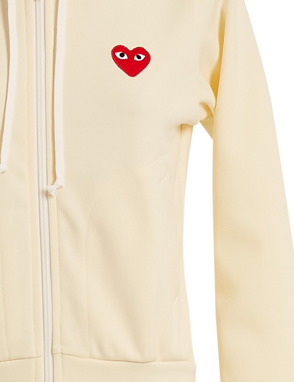 Yellow shop cdg hoodie