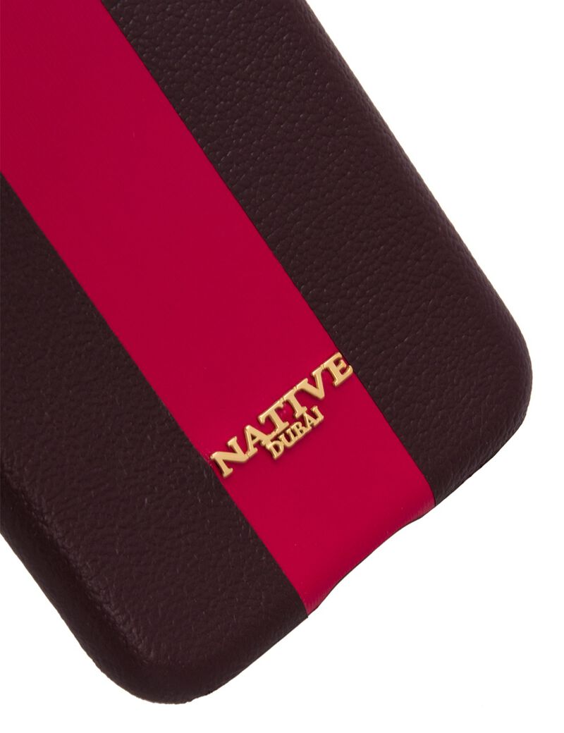 Buy Native Dubai Iphone 11 Case In Camel Hide In Black W Purple Tryano Com