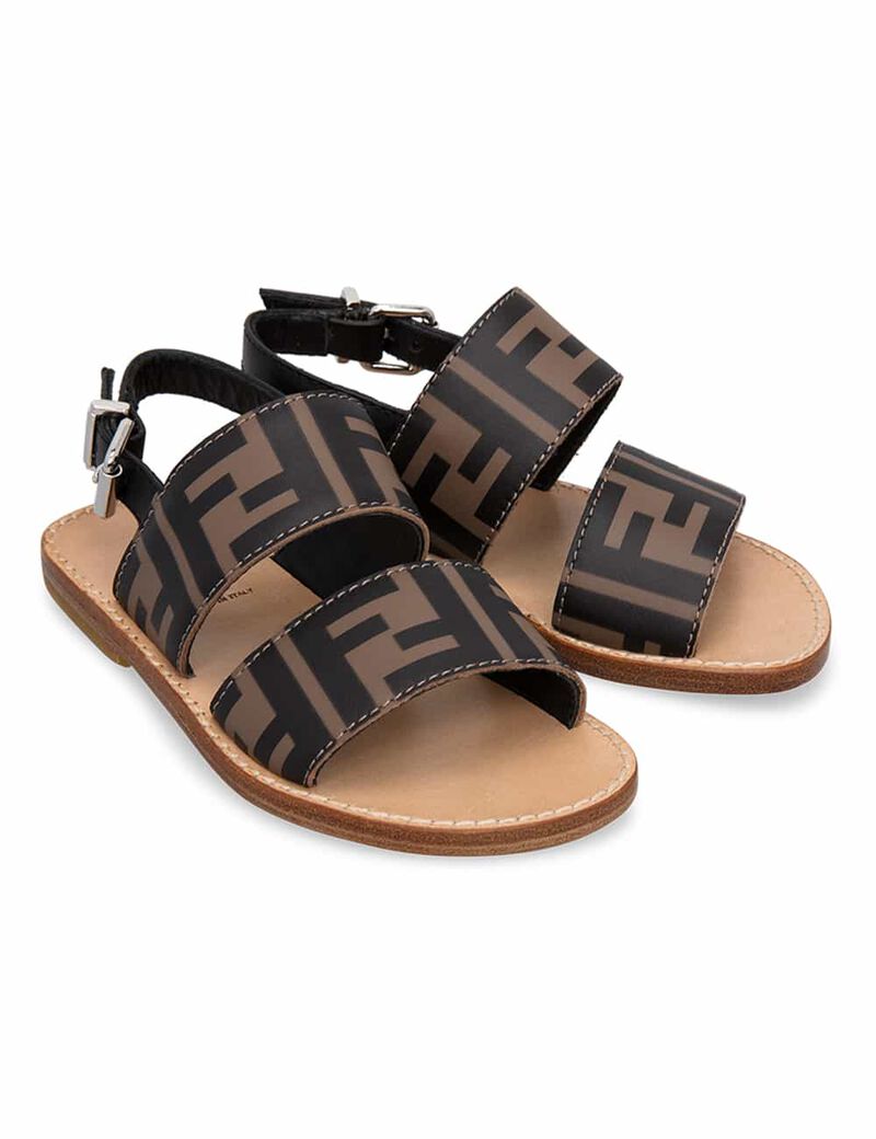 Buy Fendi Kids Ff Logo Strap Sandals Tryano Com Tryano Com Kwt