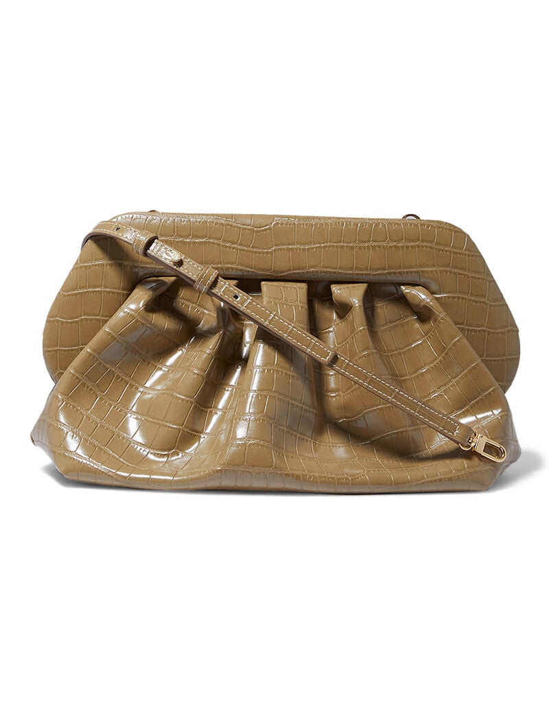 Bios Croc-Embossed Clutch Bag Bios Croc-Embossed Clutch Bag