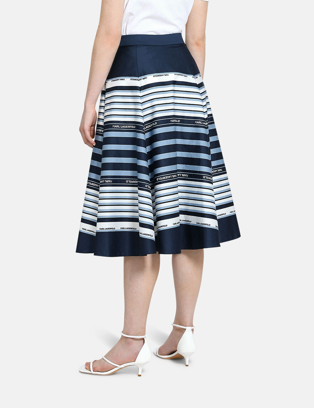 Striped umbrella shop skirt