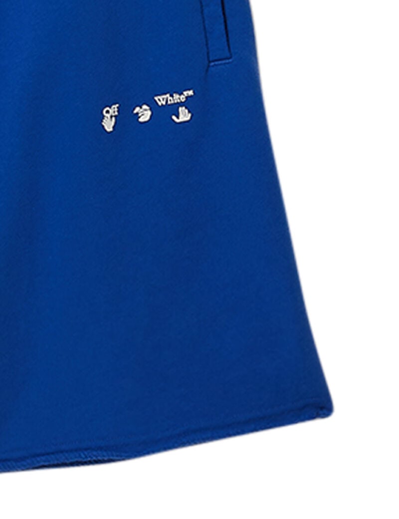 Diag Ow Logo Sweatshorts Blue White Diag Ow Logo Sweatshorts Blue White