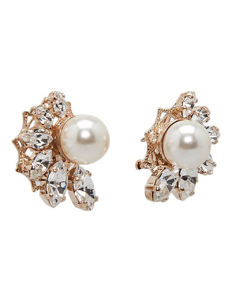 Crystal Pearl Earrings Crystal Pearl Earrings
