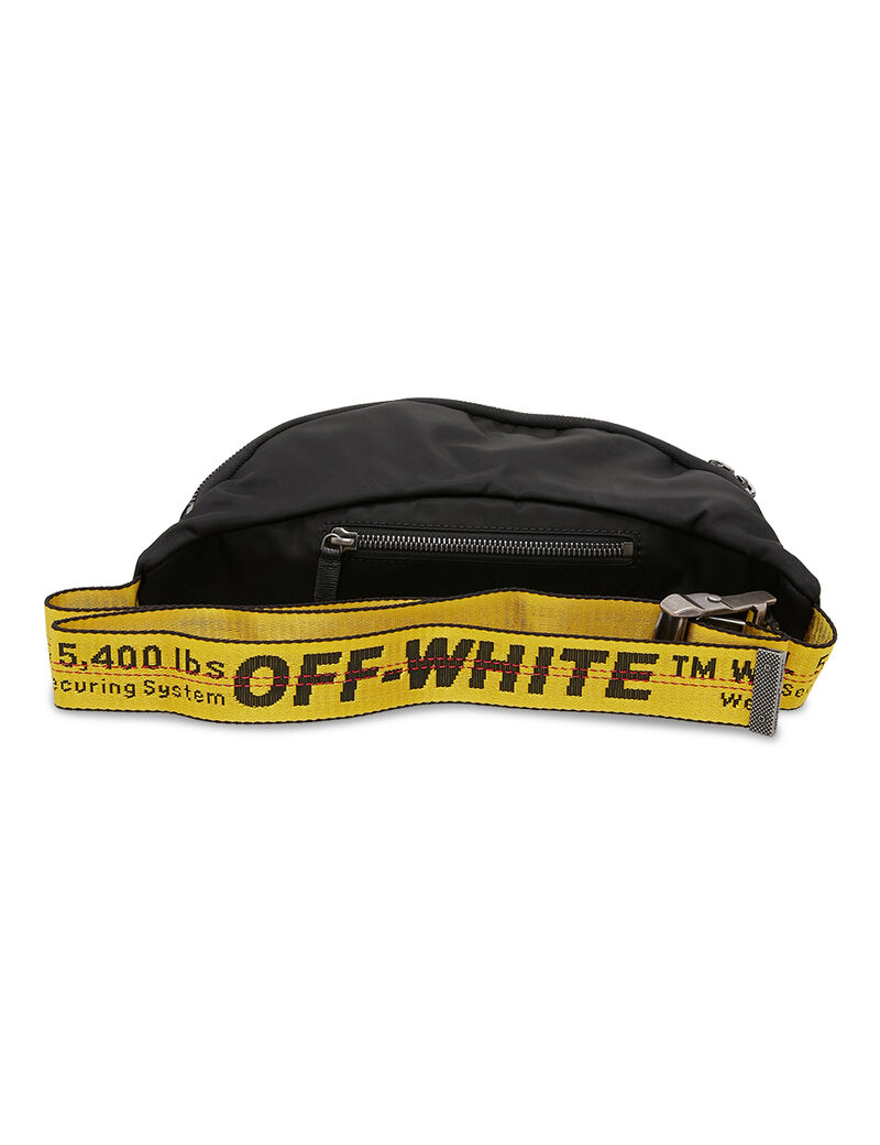 Ow Logo Nylon Basic Fannypack Black Whit Ow Logo Nylon Basic Fannypack Black Whit