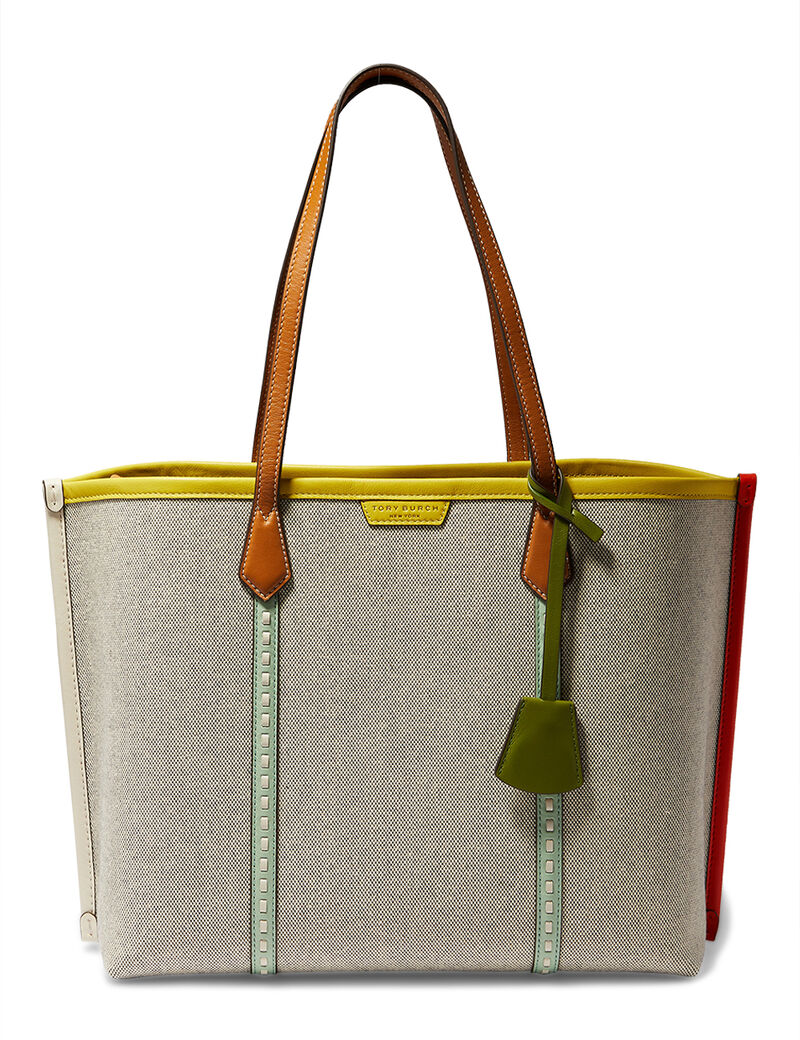 Tory Burch Perry Canvas Triple Compartment Tote