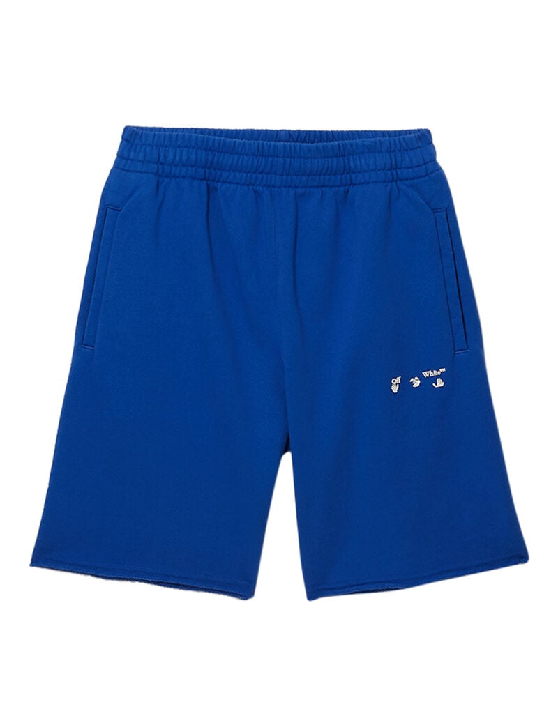 Diag Ow Logo Sweatshorts Blue White Diag Ow Logo Sweatshorts Blue White