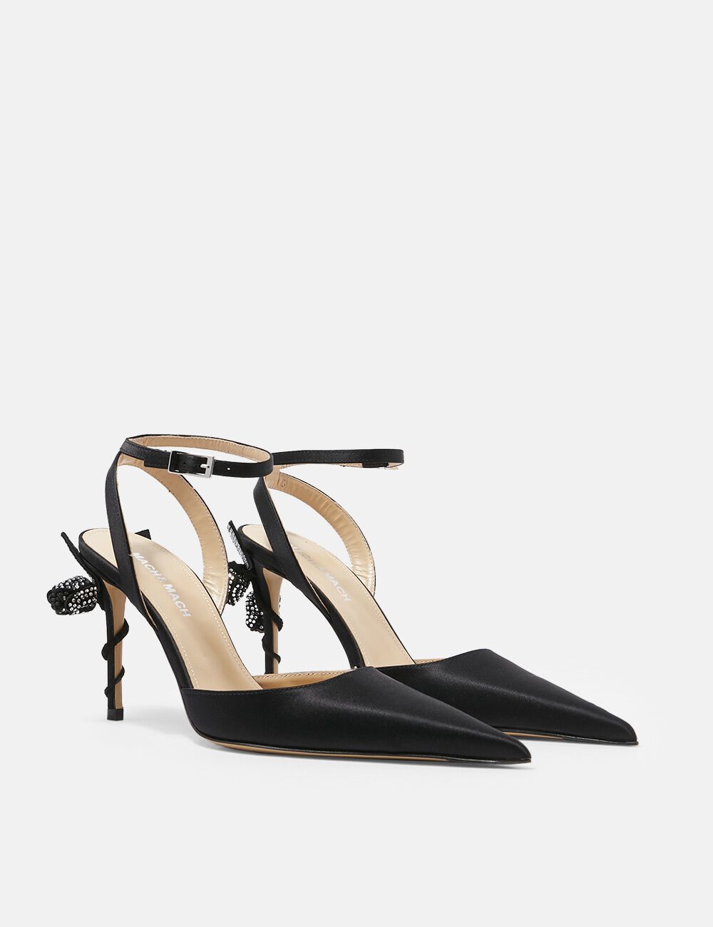 Satin high heels hotsell