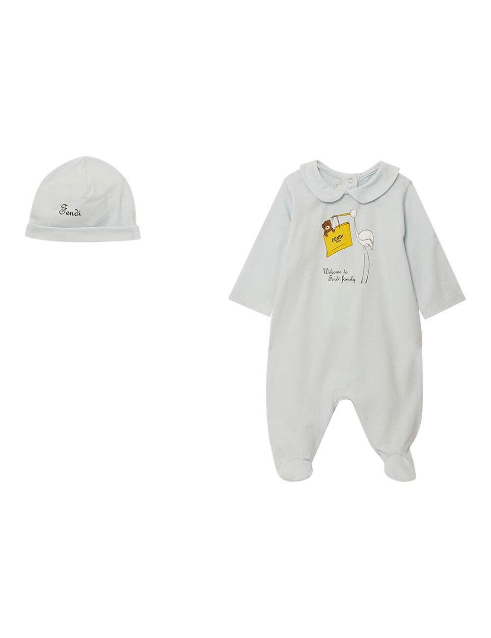 Overall and Baby Hat Set