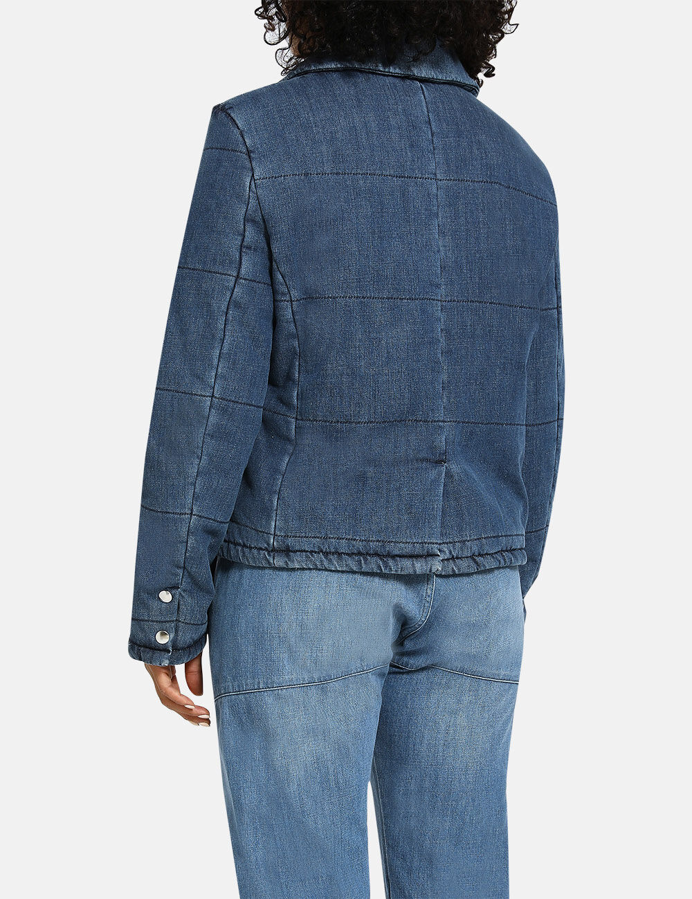 Denim quilted sale jacket