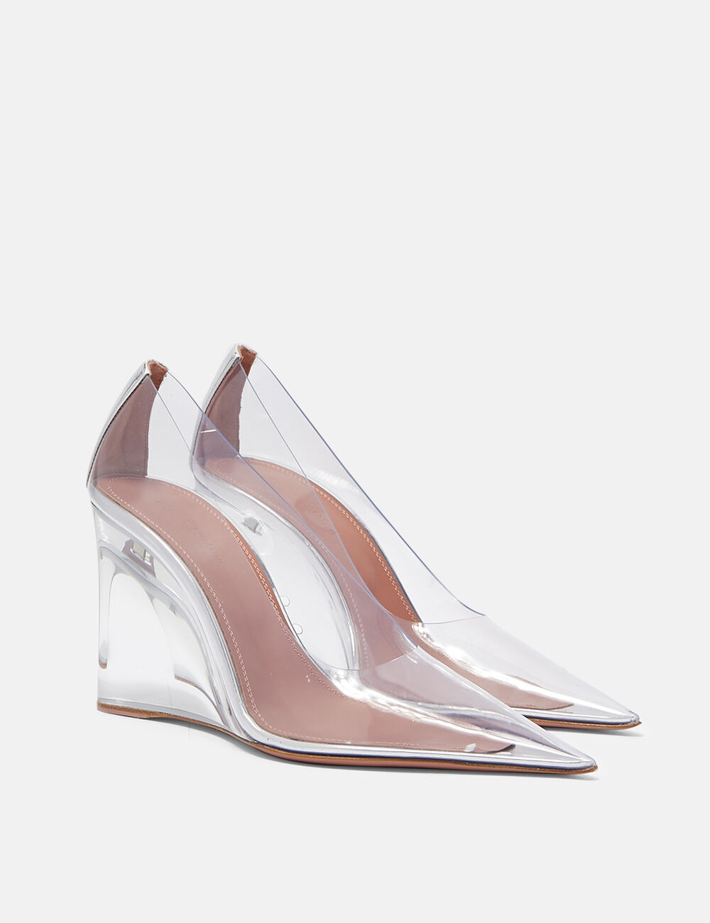 Glass hotsell wedge heels