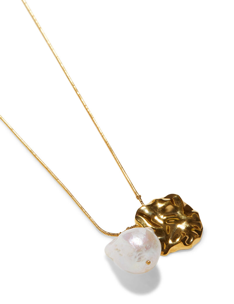 Gold Plated Waves Pearl Pendant Gold Plated Waves Pearl Pendant