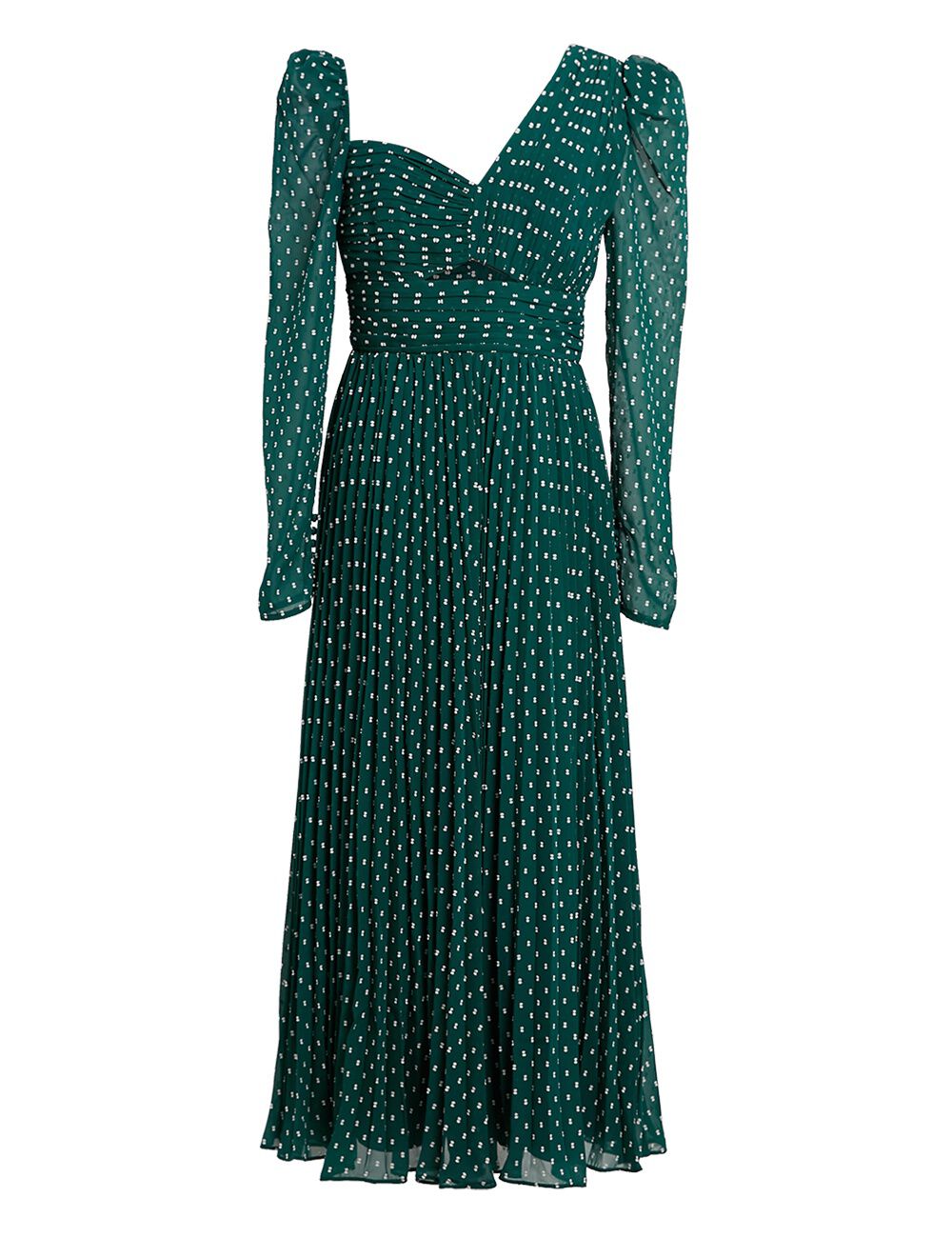 Plumetis Midi Dress