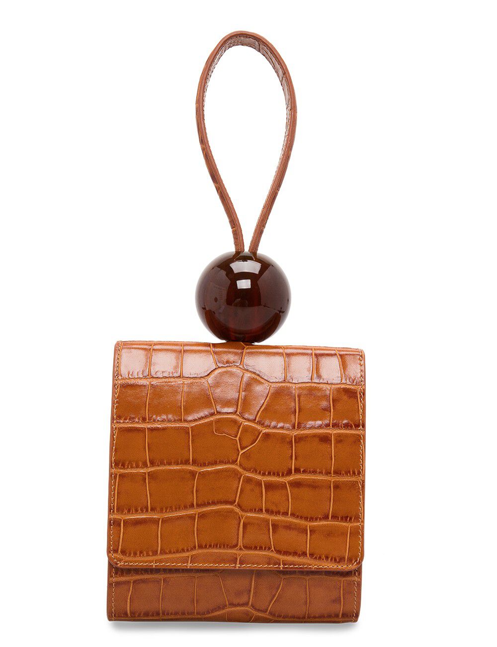 Shop Luxury Online Brown Handbags from By Far Tryano KWT