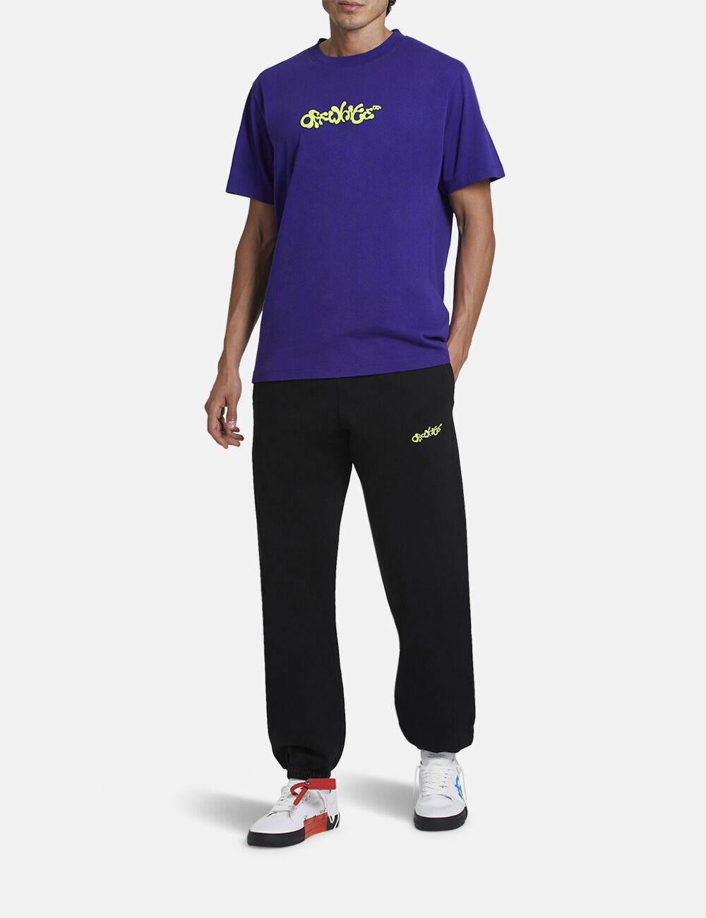 Opposite Arr Slim Sweatpants Black Lime