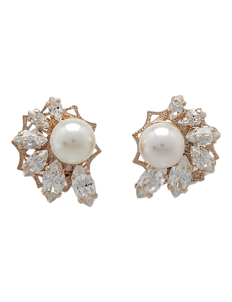 Crystal Pearl Earrings Crystal Pearl Earrings